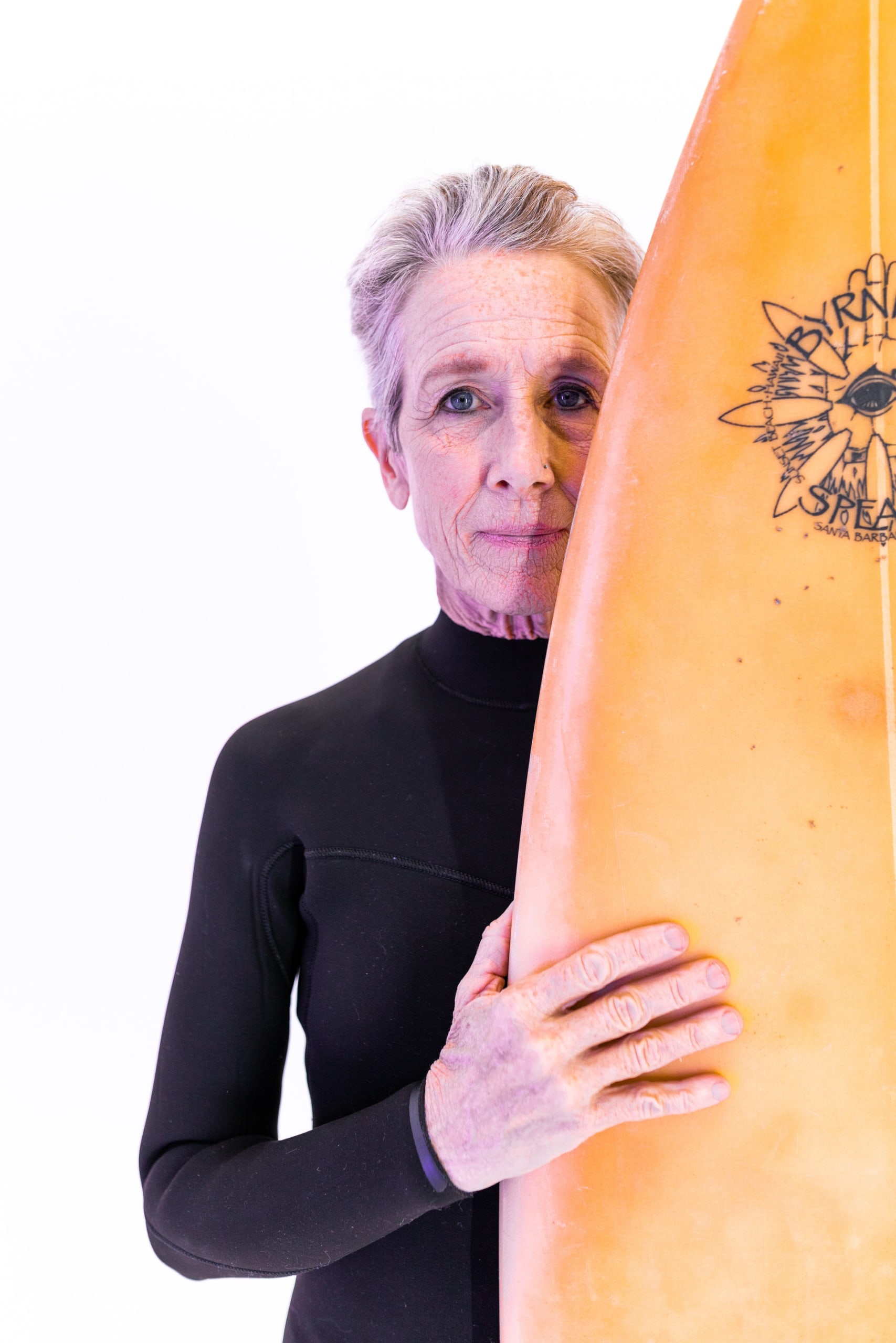 Senior woman surfer